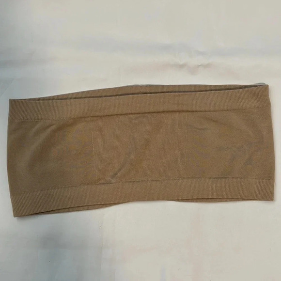 Angel Seamless Underwire  Bandeau Bra Beige, Size S - Picture 3 of 5
